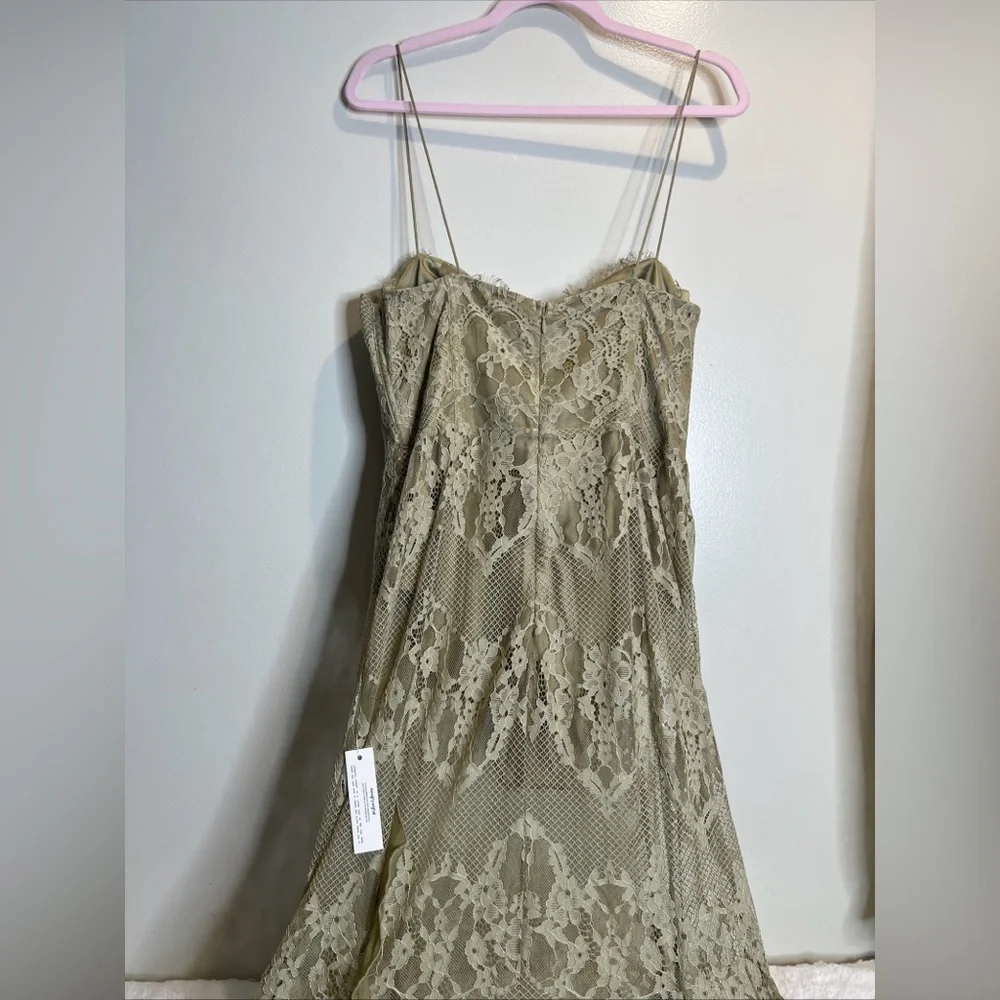 Free People For Love & Lemons Shirley Lace Bodysuit Maxi Dress - Picture 8 of 9